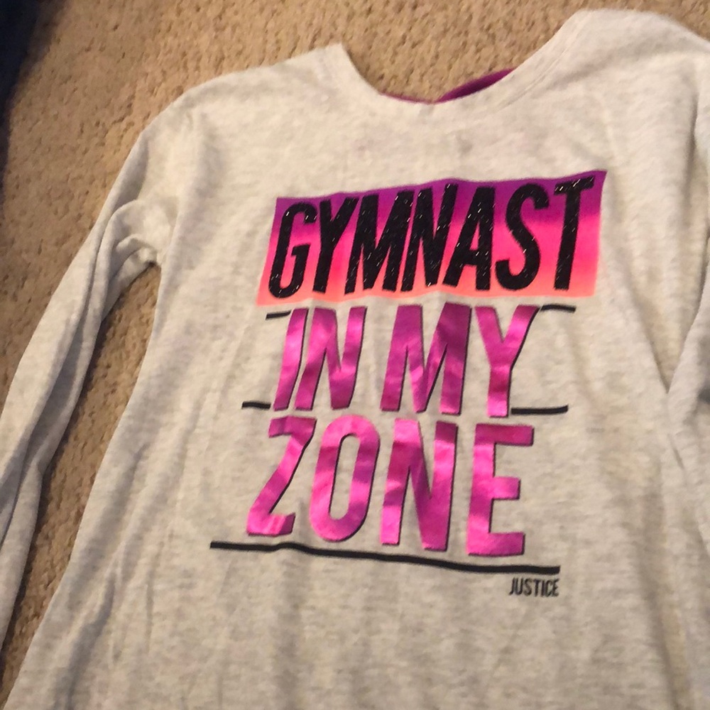 Justice gymnast shirt size 7